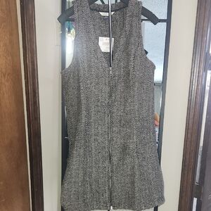 American Eagle Outfitters Black and White Vest Dress